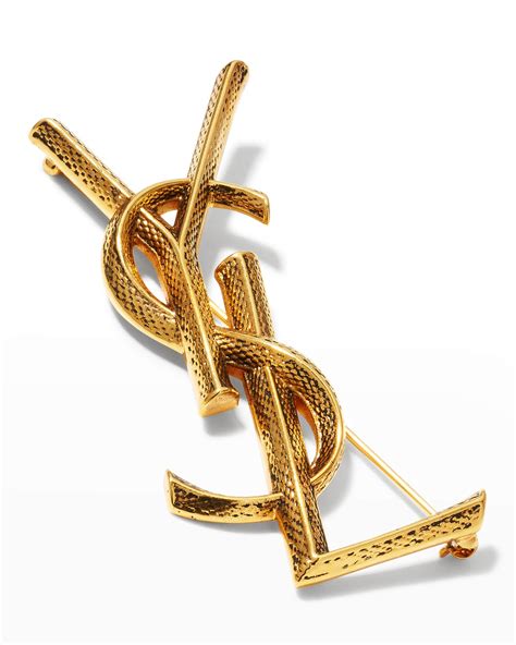 ysl snake logo|ysl snake textured brooch.